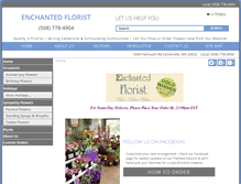 Tablet Screenshot of enchantedfloristcentervillema.com